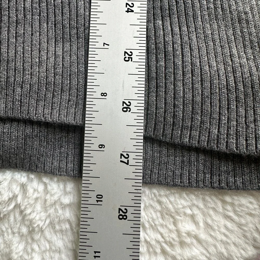 Trouve Cashmere Blend Sweater Gray Knit XS‎ Cabincore Academia Preppy NWOT
